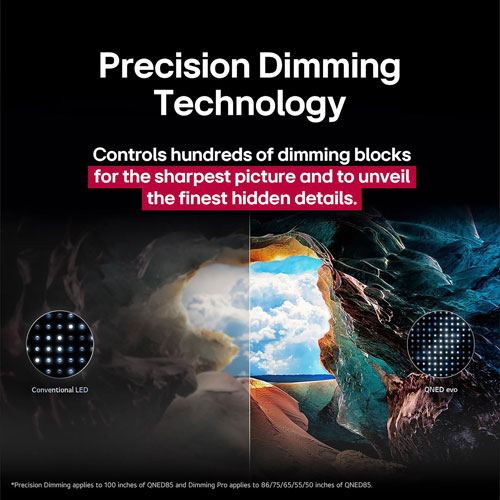 Téléviseur intelligent webOS mini-DEL HDR UHD 4K QNED91 evo AI de 65 po de LG (65QNED91AUA.ACCQ) - 2026