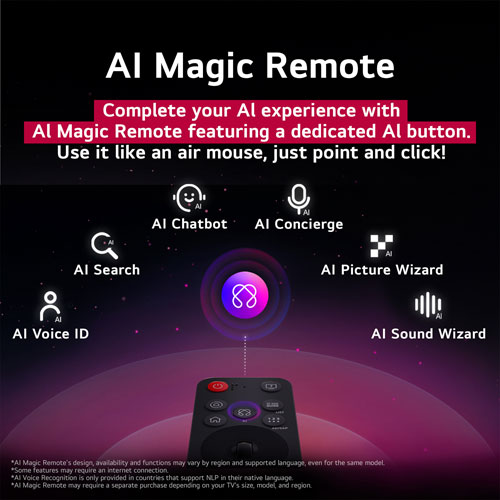 Téléviseur intelligent webOS mini-DEL HDR UHD 4K QNED91 evo AI de 75 po de LG (75QNED91AUA.ACCQ) - 2026