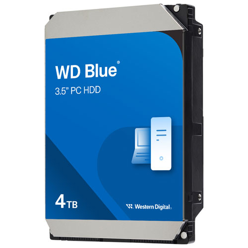 WD Blue 4TB 5400RPM SATA Desktop Internal Hard Drive (WD40EZZX)