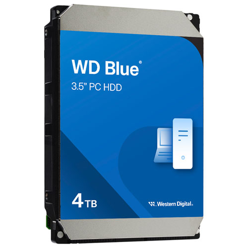 WD Blue 4TB 5400RPM SATA Desktop Internal Hard Drive (WD40EZZX)