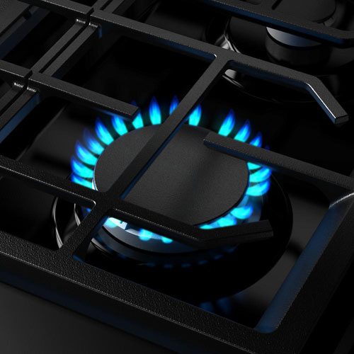 KitchenAid 30" 5.0 Cu. Ft. True Convection 5-Burner Free-Standing Gas Range - Stainless Steel