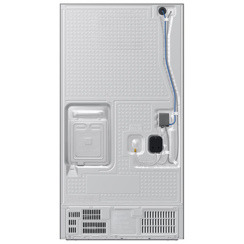 Réfrigérateur à deux portes 24 pi³ 36 po avec distributeur d'eau et de glaçons de Samsung (RF70H25HERAA) - Acier inoxydable