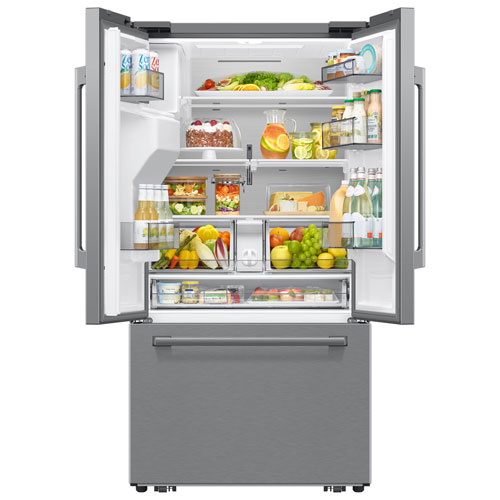 Samsung 36" 24 Cu. Ft. French Door Refrigerator with Water & Ice Dispenser (RF70H25HERAA) - Stainless Steel