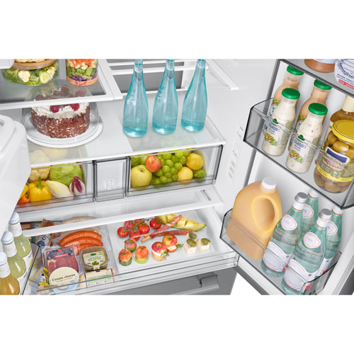 Samsung 36" 24 Cu. Ft. French Door Refrigerator with Water & Ice Dispenser (RF70H25HERAA) - Stainless Steel