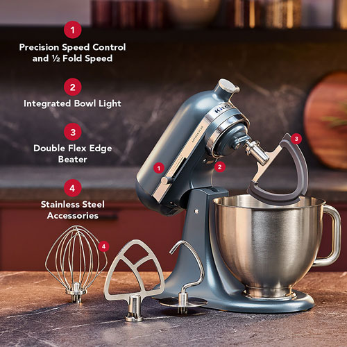 KitchenAid Artisan Plus Tilt-Head Stand Mixer - 5Qt - 350-Watt - Blue Steel