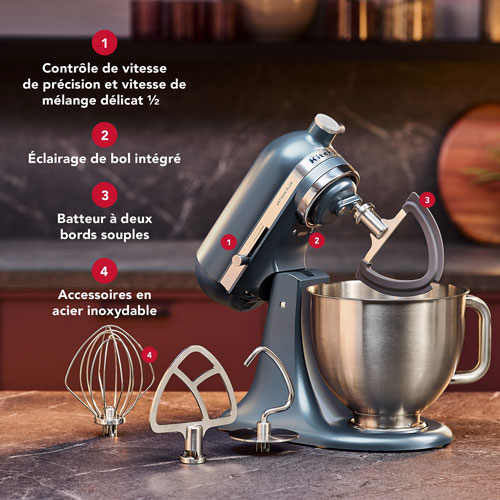 KitchenAid Artisan Plus Tilt-Head Stand Mixer - 5Qt - 350-Watt - Blue Steel