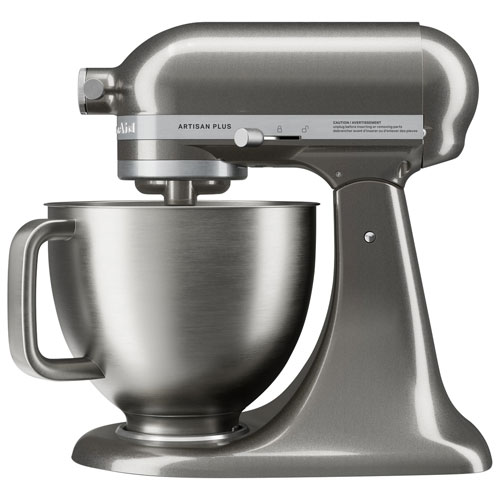 Batteur sur socle à tête inclinable Artisan Plus de KitchenAid - 5 pte - 350 W - Médaillon en argent