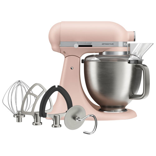 Batteur sur socle à tête inclinable Artisan Plus de KitchenAid - 5 pte - 350 W - Rose plume