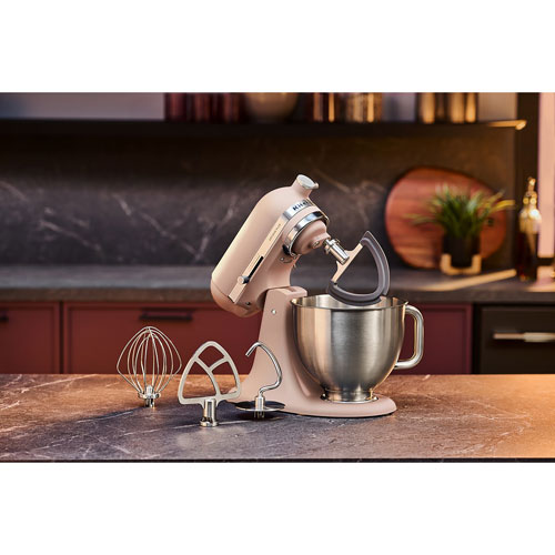 Batteur sur socle à tête inclinable Artisan Plus de KitchenAid - 5 pte - 350 W - Rose plume