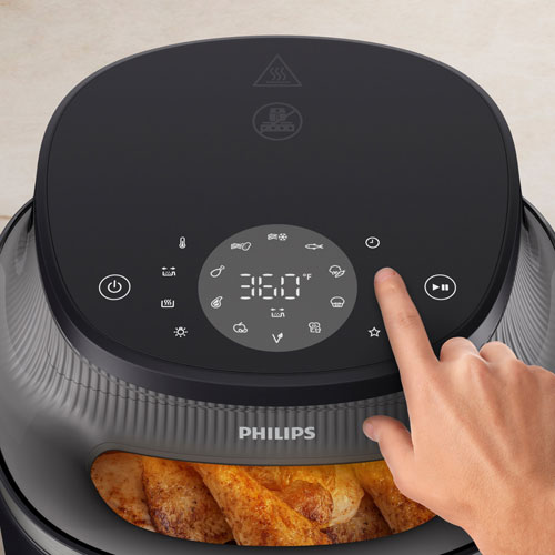 Philips 3000 Series Air Fryer with Window - 6.2L (6.5QT) - Black - Only at Best Buy