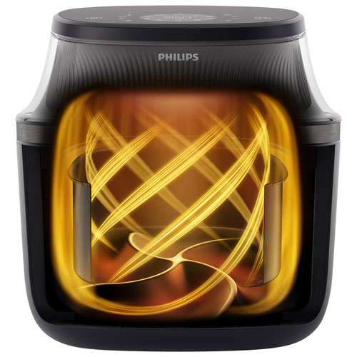 Philips 3000 Series Air Fryer with Window - 6.2L (6.5QT) - Black - Only at Best Buy