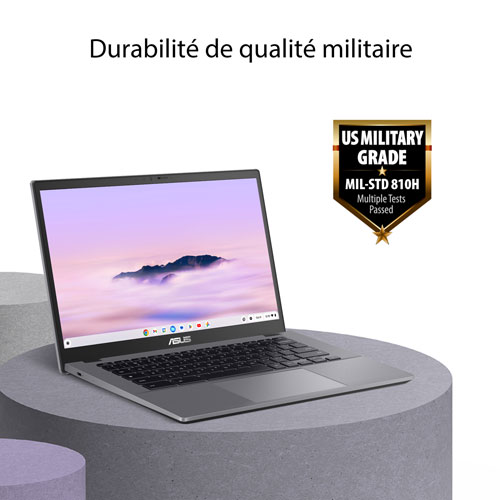 ASUS Chromebook Plus CX34 14" Touchscreen Chromebook - Rocky Grey (Intel Core 5 120U /16GB RAM/512GB SSD/ChromeOS)