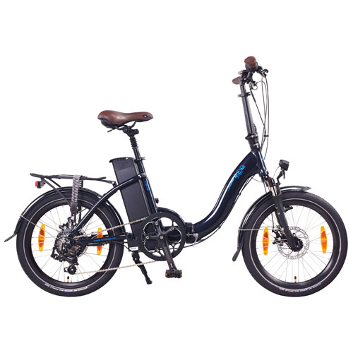 Vélo de ville électrique repliable Paris de NCM (moteur 500 W/autonomie 90 km/vitesse maximale 32 km/h) - Bleu foncé