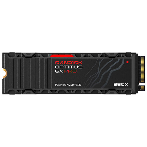Sandisk Optimus GX PRO 850X 1TB NVMe Internal Solid State Drive with Heatsink (SDSP81100TAH-000E0)