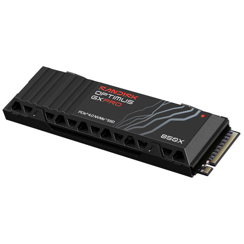 Sandisk Optimus GX PRO 850X 1TB NVMe Internal Solid State Drive with Heatsink (SDSP81100TAH-000E0)