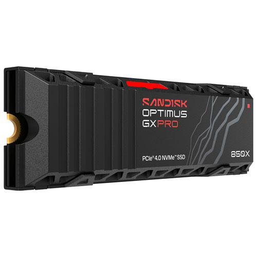 Sandisk Optimus GX PRO 850X 1TB NVMe Internal Solid State Drive with Heatsink (SDSP81100TAH-000E0)