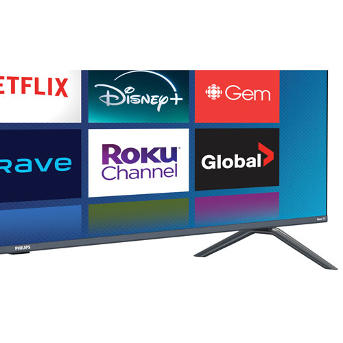 Téléviseur intelligent Roku DEL HDR UHD 4K de 50 po Séries PUL5924 Entertainment Plus de Philips (50PUL5924/F6)