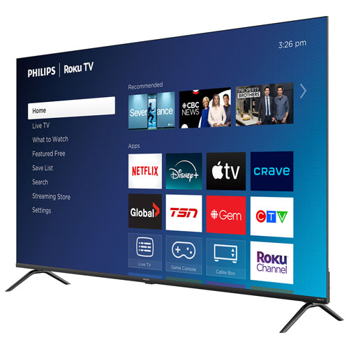 Téléviseur intelligent Roku DEL HDR UHD 4K de 65 po Séries 7900 de Philips (65PUL7975/F6)