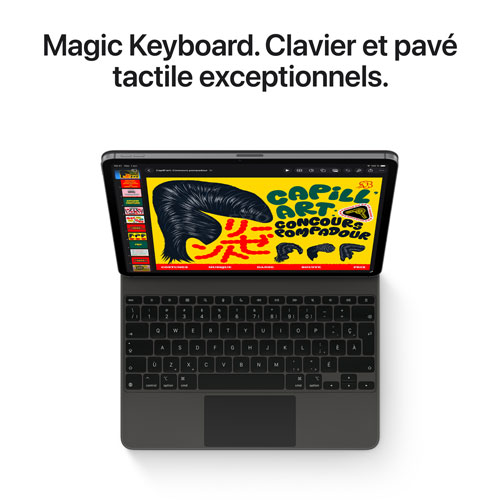 iPad Air M4 13 po 512 Go avec Wi-Fi 7 d'Apple (8e génération) - Gris cosmique