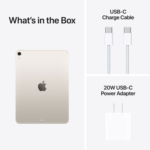 iPad Air M4 11 po 512 Go avec Wi-Fi 7 d'Apple (8e génération) - Comète