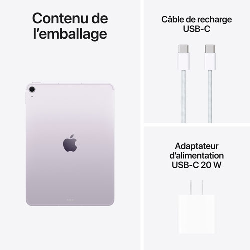 Apple iPad Air M4 11" 512GB with Wi-Fi 7 (8th Generation) - Purple