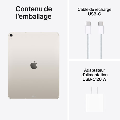 Apple iPad Air M4 13" 512GB with Wi-Fi 7 (8th Generation) - Starlight