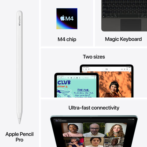 iPad Air M4 11 po 512 Go avec Wi-Fi 7 d'Apple (8e génération) - Gris cosmique