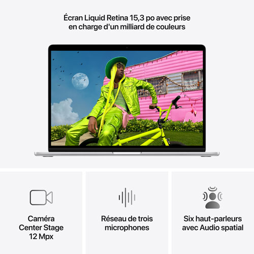 Apple MacBook Air 15.3" w/ Touch ID (2026) - Silver (Apple M5 / 16GB RAM / 512GB SSD) - English
