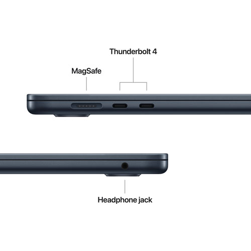 MacBook Air de 15,3 po avec Touch ID d'Apple (2026) - Minuit (M5 d'Apple/RAM 16 Go/SSD 512 Go) - Anglais