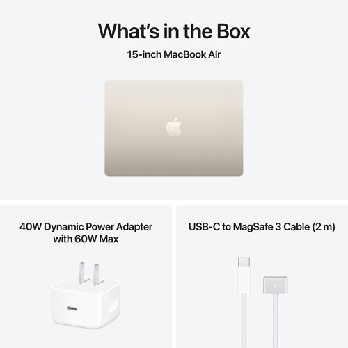 MacBook Air de 15,3 po avec Touch ID d'Apple (2026) - Comète (M5 d'Apple/RAM 16 Go/SSD 1 To) - Anglais