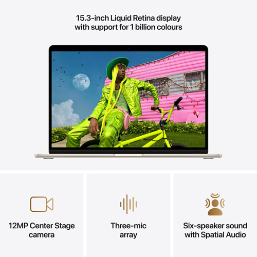 MacBook Air de 15,3 po avec Touch ID d'Apple (2026) - Comète (M5 d'Apple/RAM 16 Go/SSD 1 To) - Anglais