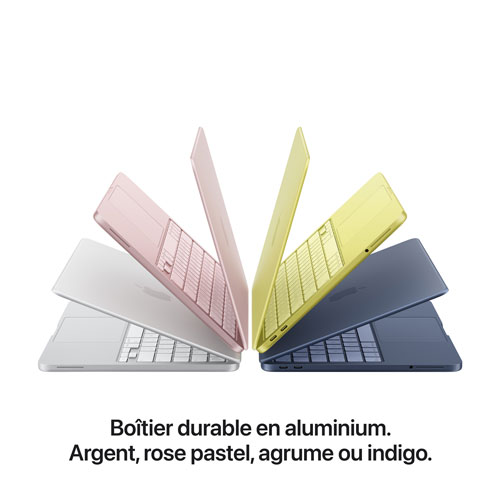 MacBook Neo de 13 po avec Touch ID d'Apple (2026) - Argent (Puce A18 Pro d'Apple/RAM 8 Go/SSD 512 Go) - Anglais