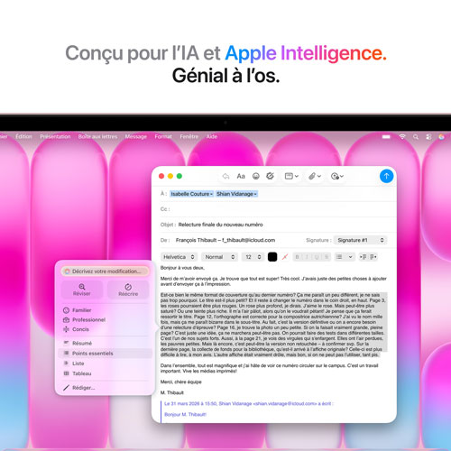 MacBook Neo de 13 po avec Touch ID d'Apple (2026) - Rose pastel (A18 pro d'Apple/RAM 8 Go/SSD 512 Go