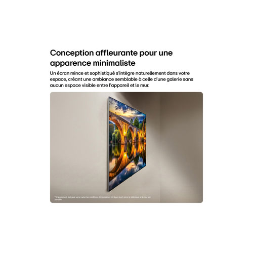 Téléviseur intelligent webOS HDR DELO UHD 4K de 65 po G6 de LG avec support mural inclus (OLED65G6WUA.ACC) - 2026