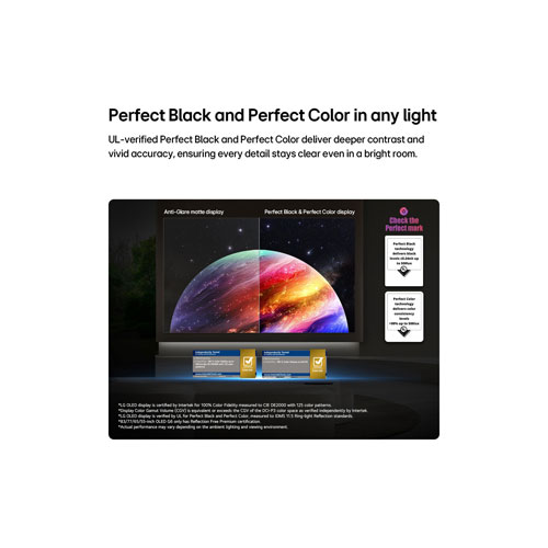 Téléviseur intelligent webOS HDR DELO UHD 4K de 97 po G6 de LG avec support mural inclus (OLED97G6WUA.ACC) - 2026