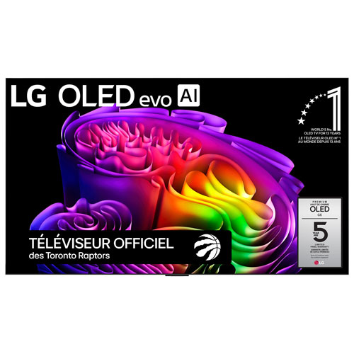 Téléviseur intelligent webOS HDR DELO UHD 4K de 55 po G6 de LG avec support mural inclus (OLED55G6WUA.ACC) - 2026