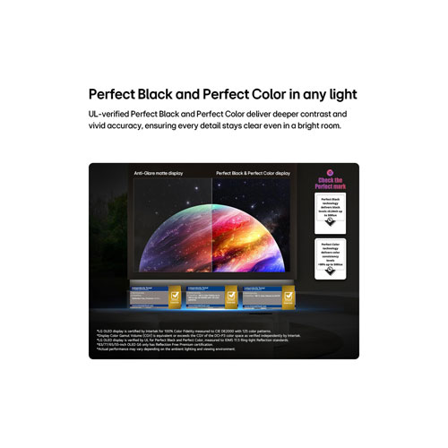 Téléviseur intelligent webOS HDR DELO UHD 4K de 77 po G6 de LG avec support mural inclus (OLED77G6WUA.ACC) - 2026