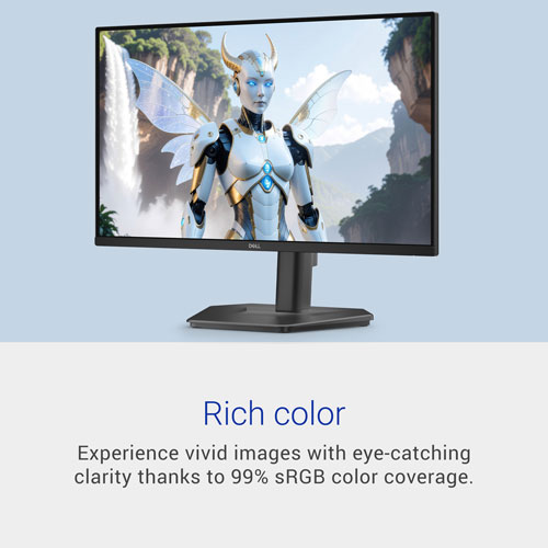 Moniteur de jeu FreeSync ACL IPS HD intégrale GàG 3 ms 240 Hz de 24 po de Dell (SE2426HGS) - Noir