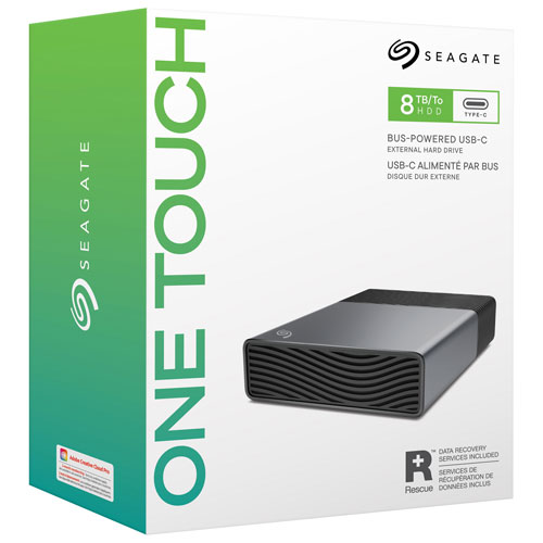 Seagate One Touch 8TB USB-C External Hard Drive (STNB8000400)