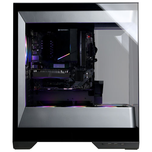 Ordinateur de jeu Gamer Master de CyberPowerPC (Ryzen 5 8400F d'AMD/RAM 16 Go/SSD 1 To/GeForce RTX 3050/Windows 11) - Anglais