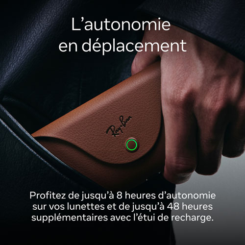 Lunettes Wayfarer (2e génération) de Ray-Ban | Meta avec IA, photo, vidéo, audio et messagerie - Gris/Transitions saphir