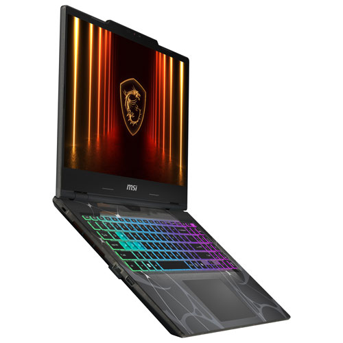 Portable de jeu 15,6 po IA Cyborg A15 de MSI - Noir translucide (Ryzen 7 260/RAM 16 Go/SSD 1 To/GeForce RTX 5060/Windows 11)