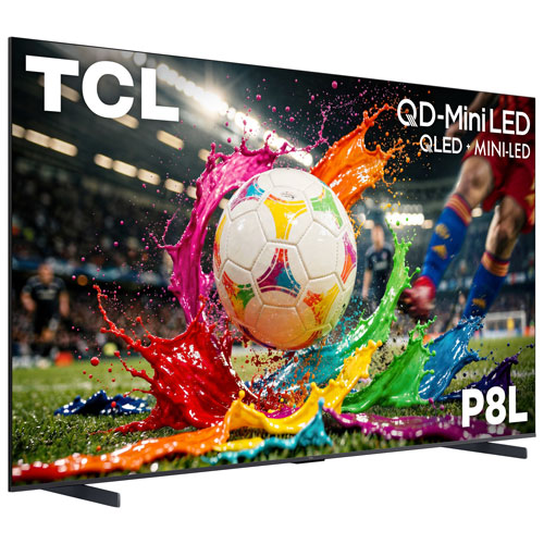 Téléviseur intelligent Google QD mini-DEL HDR UHD 4K série P8L de 98 po de TCL (98P8L) - 2026