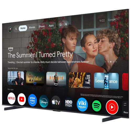 Téléviseur intelligent Google QD mini-DEL HDR UHD 4K série P8L de 98 po de TCL (98P8L) - 2026