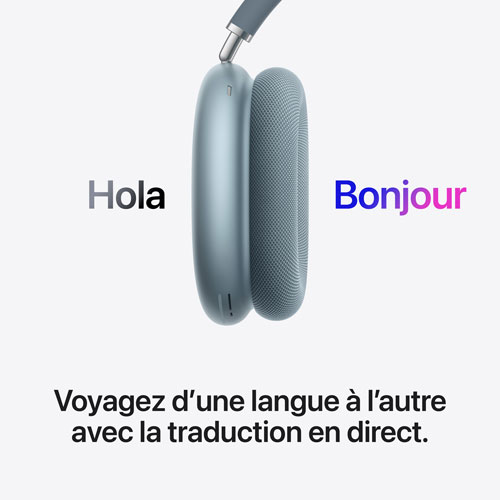 Casque d'écoute Bluetooth à suppression du bruit AirPods Max 2 (USB-C) d'Apple - Bleu