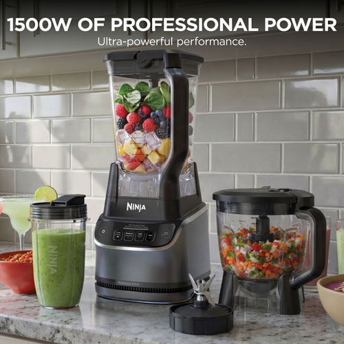 Ensemble mélangeur et robot culinaire professionnel UltraCrush de Ninja de 1 500 W (puissance de crête) et capacité de 72 oz