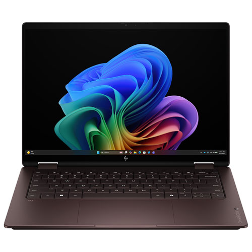 HP OmniBook X 14" Touchscreen 2-in-1 Laptop - Deep Espresso Aluminum (AMD Ryzen Ai7 450 (Zen 5c)/32GB RAM/1TB SSD/Windows 11 Home)