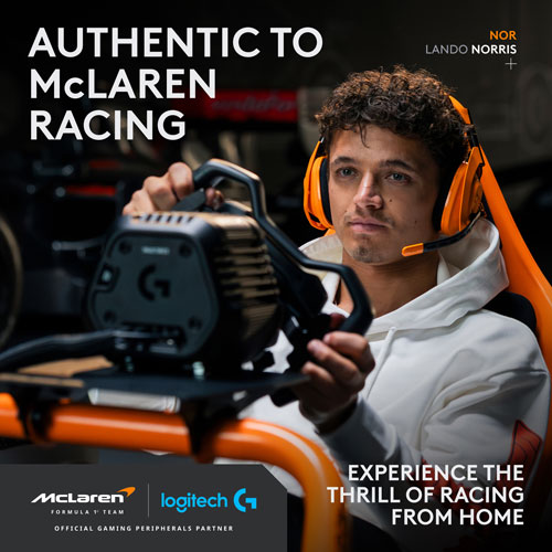 Volant de course RS Formula McLaren Racing Edition de Logitech