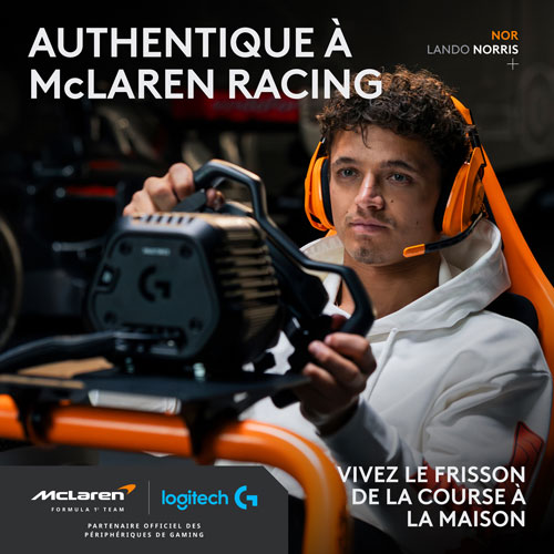 Volant de course RS Formula McLaren Racing Edition de Logitech