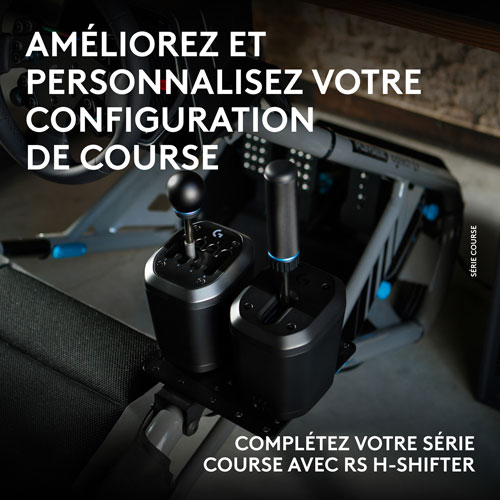 Levier de vitesses pour simulation de course RS H de Logitech pour base de volant PRO/RS50